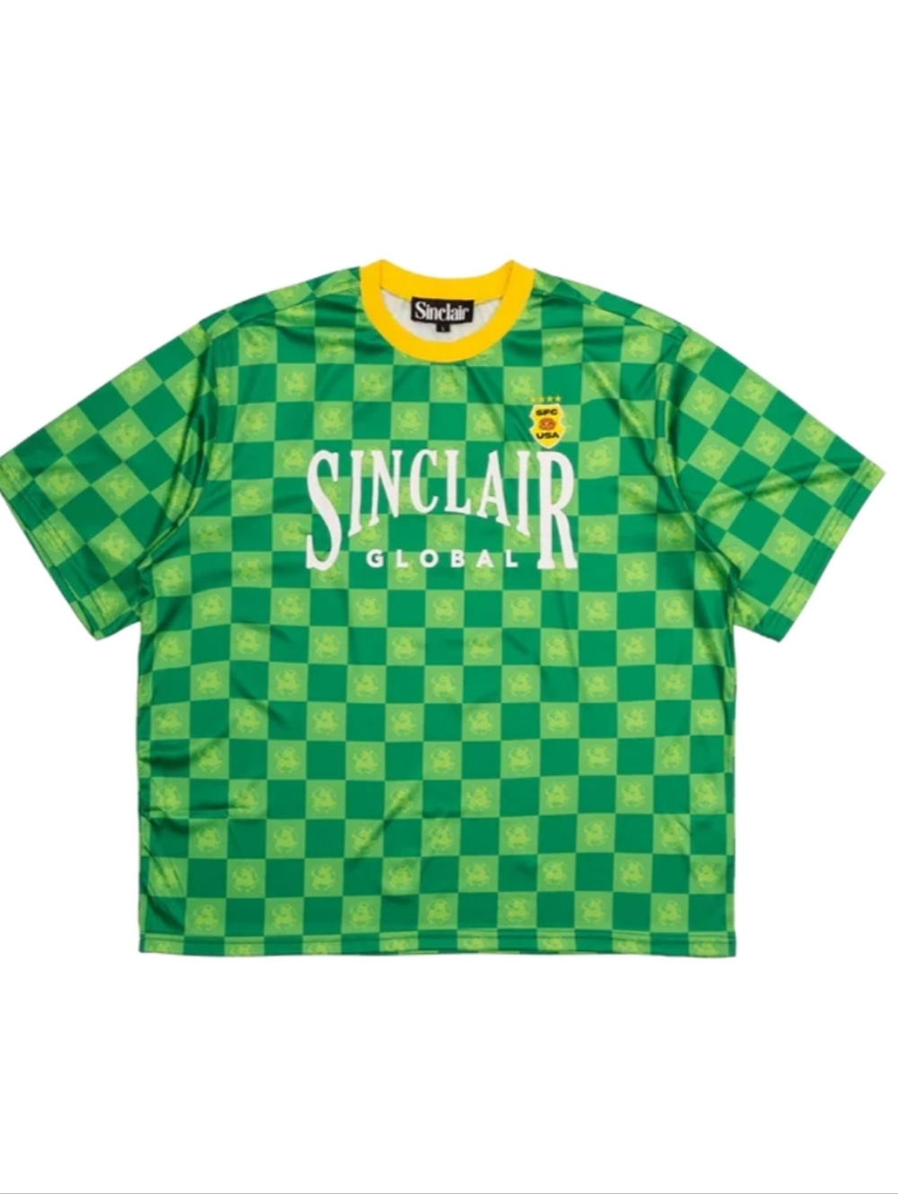 Sinclair Green Checkered Soccer Set
